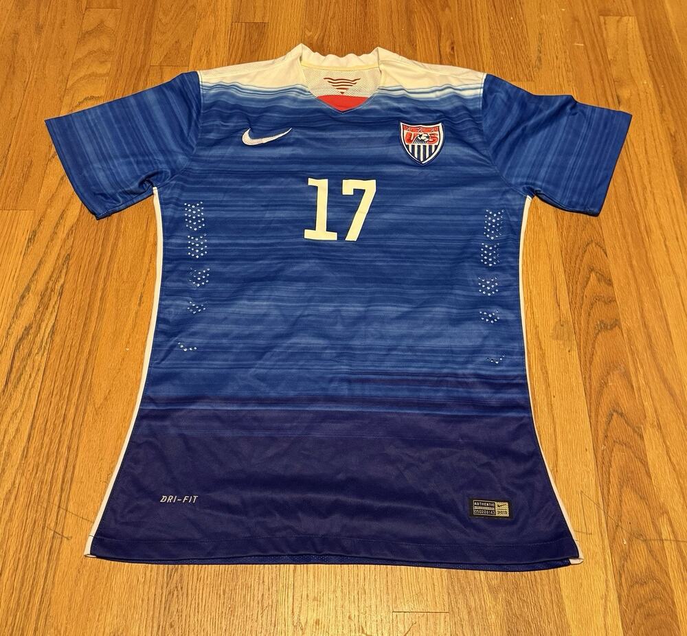 2015 NIKE USA NATIONAL SOCCER TEAM ALTIDORE #17 JERSEY AUTHENTIC WOMENS SIZE L